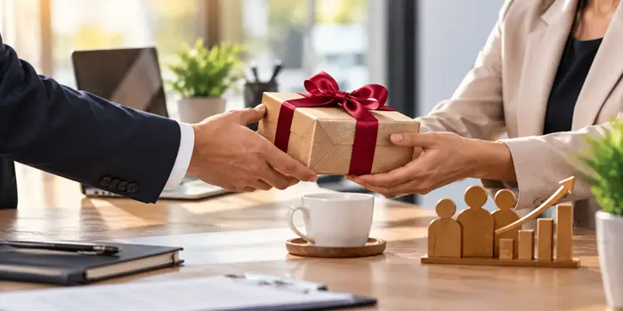 Corporate gifting between business partners